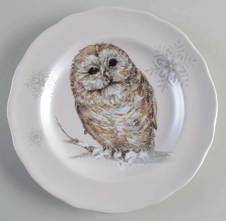 Winter Woodland Dinner Plate by Alder and Ash-1