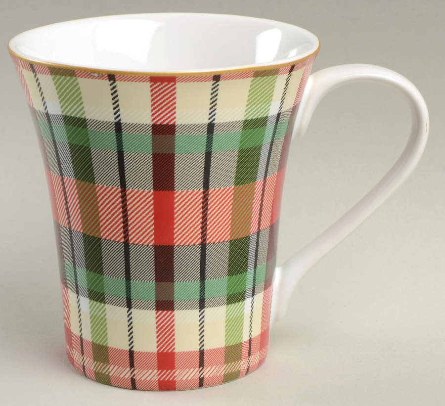 Holiday Small Plaid Mug by 222 Fifth (PTS)-1
