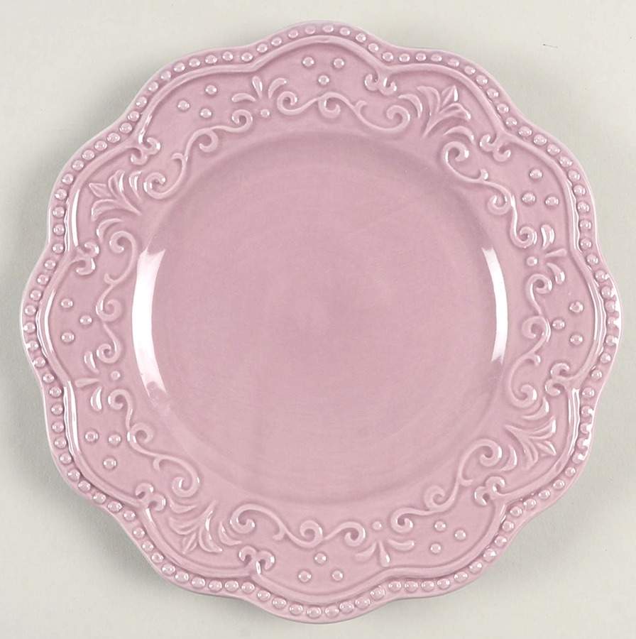 Scallop Lilac Salad Plate by American Atelier-1