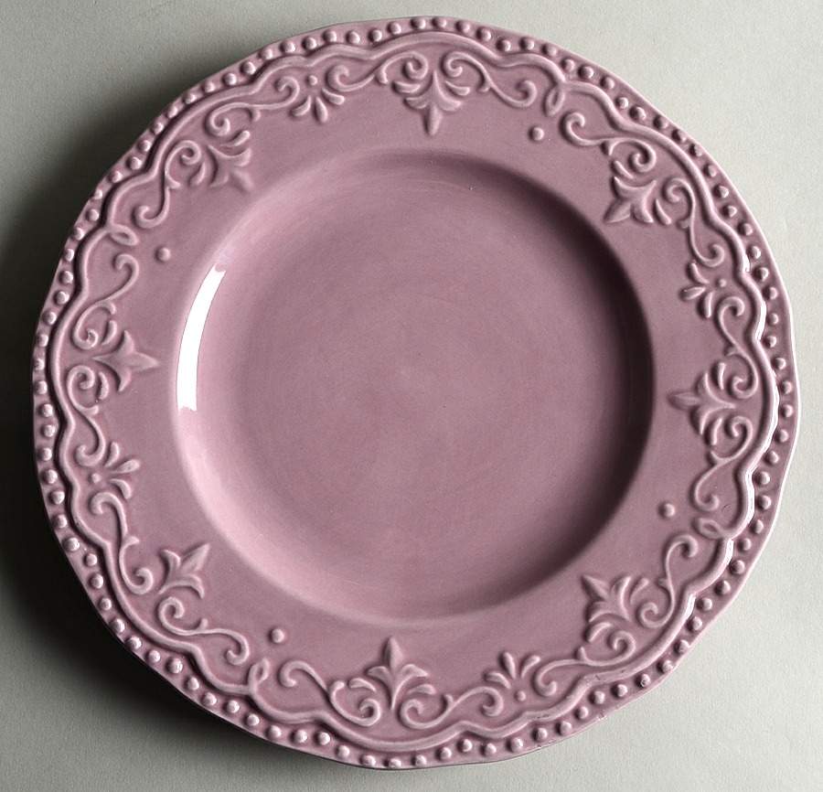 Scallop Lilac Dinner Plate by American Atelier-1