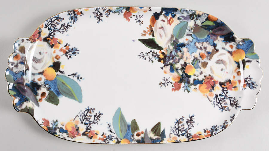 Botanica 17" Oval Serving Platter by Anthropologie-1