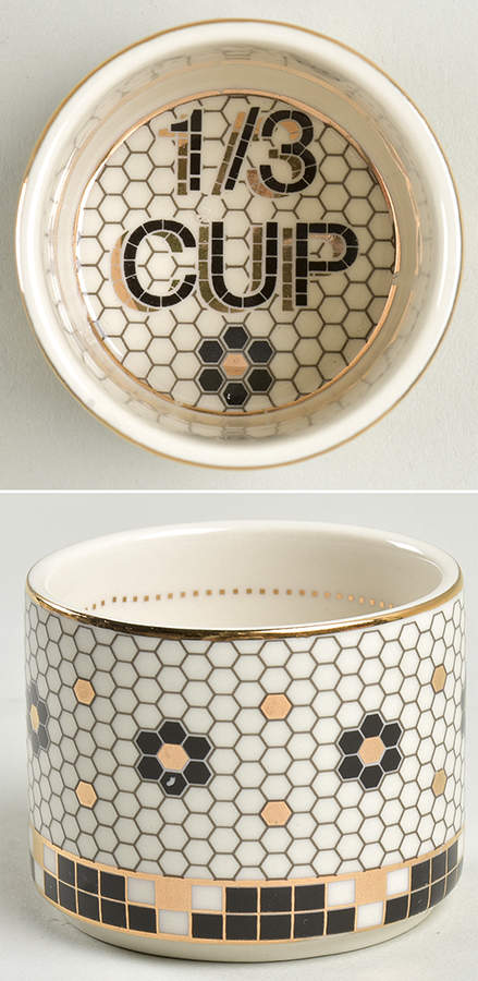 Bistro Tile 1/3 Cup Measuring Cup by Anthropologie-1