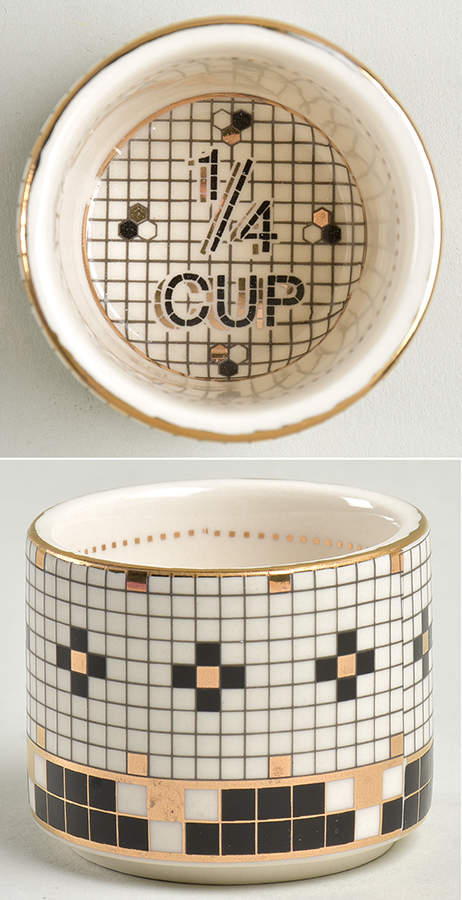 Bistro Tile 1/4 Cup Measuring Cup by Anthropologie-1