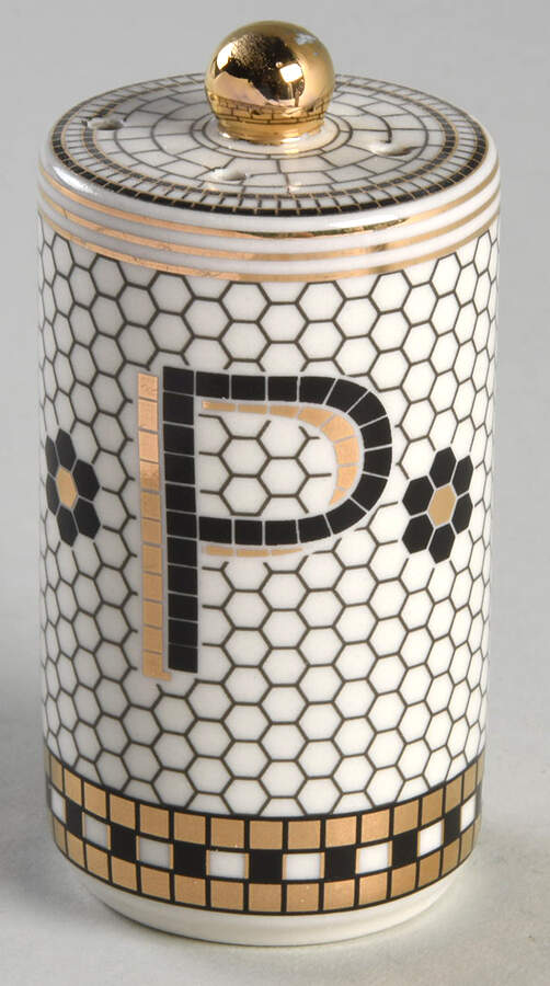Bistro Tile Pepper Shaker by Anthropologie-1