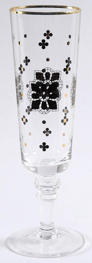 Bistro Tile Glassware Champagne Flute by Anthropologie-1