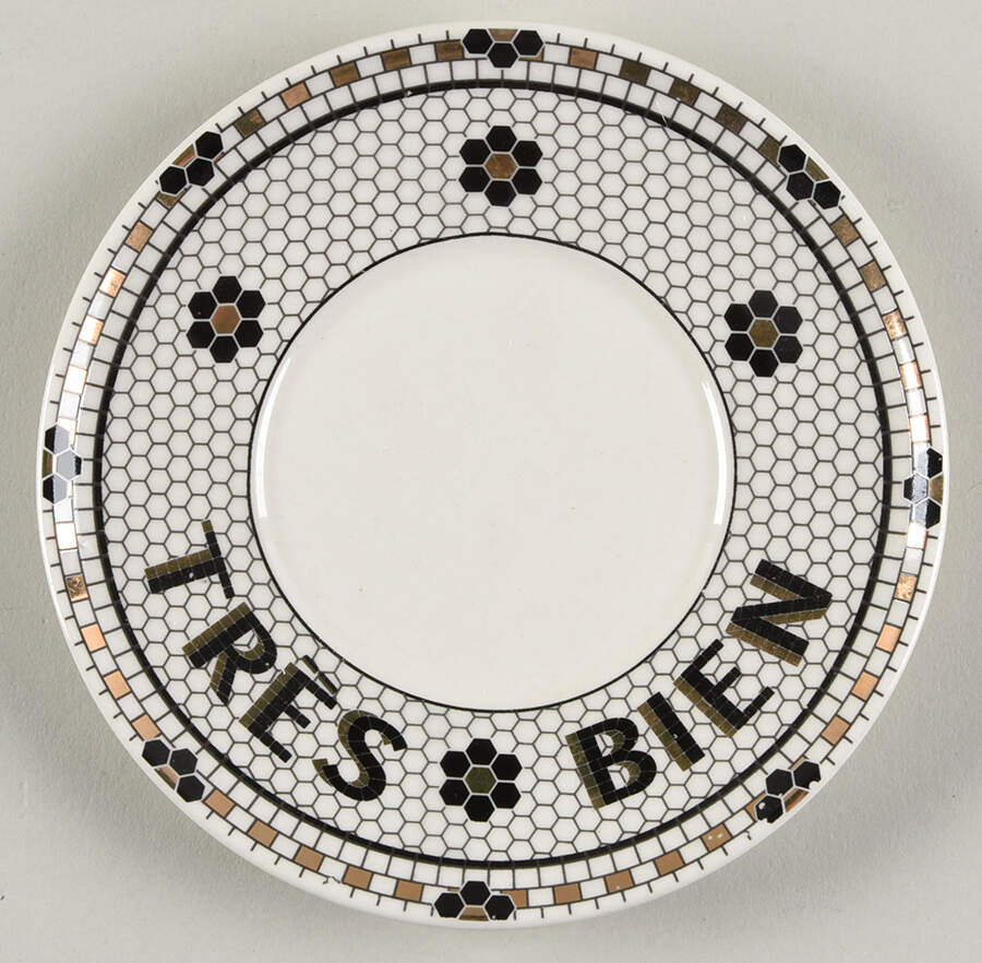 Bistro Tile Saucer for Espresso Cup by Anthropologie-1