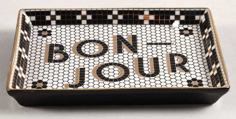 Bistro Tile 5" Trinket Tray by Anthropologie-1