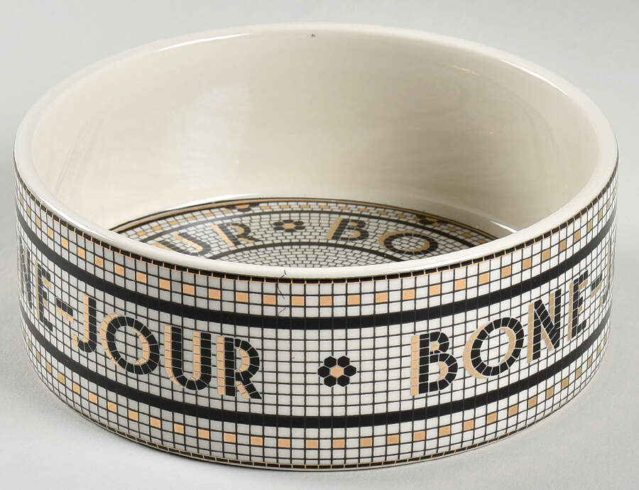 Bistro Tile Small Pet Bowl by Anthropologie-1