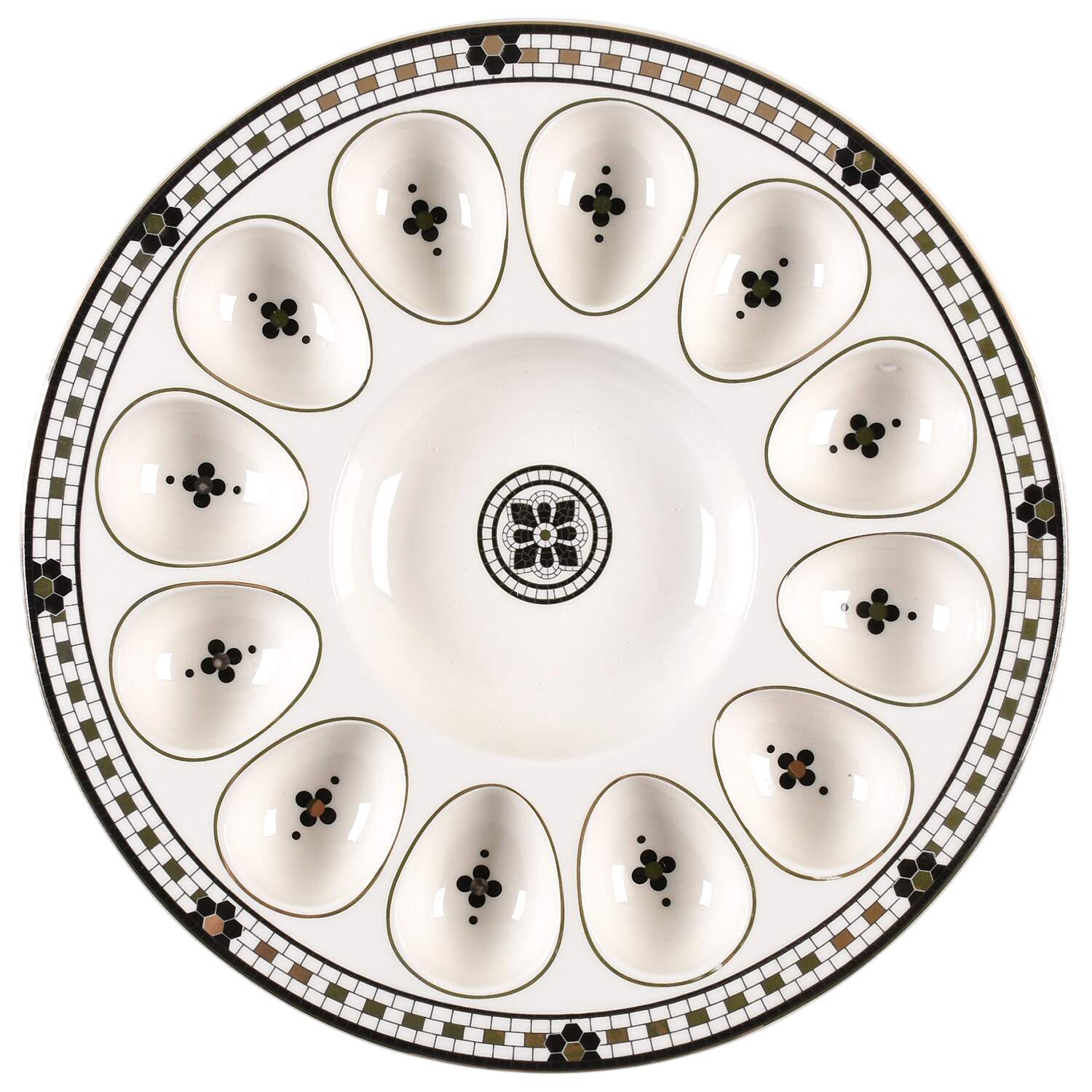 Bistro Tile Deviled Egg Platter by Anthropologie-1