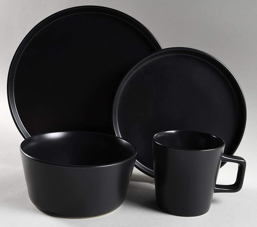 Celina (Modern Coupe) Matte Black 32 Piece Estate Set by Stone Lain-1