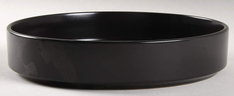 Celina (Modern Coupe) Matte Black 9" Round Serving Bowl by Stone Lain-1