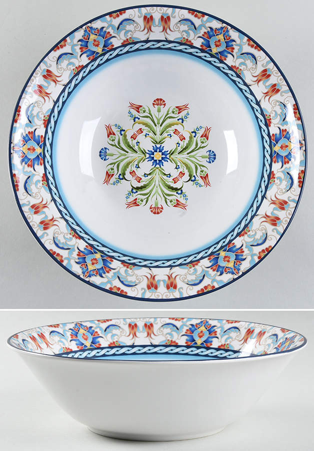 Tunisia 10" Round Serving Bowl by 222 Fifth (PTS)-1