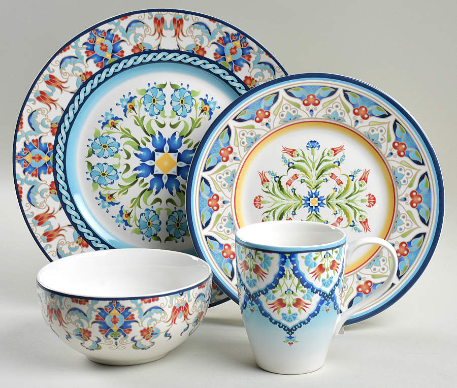Tunisia 16 Piece Place Set by 222 Fifth (PTS)-1