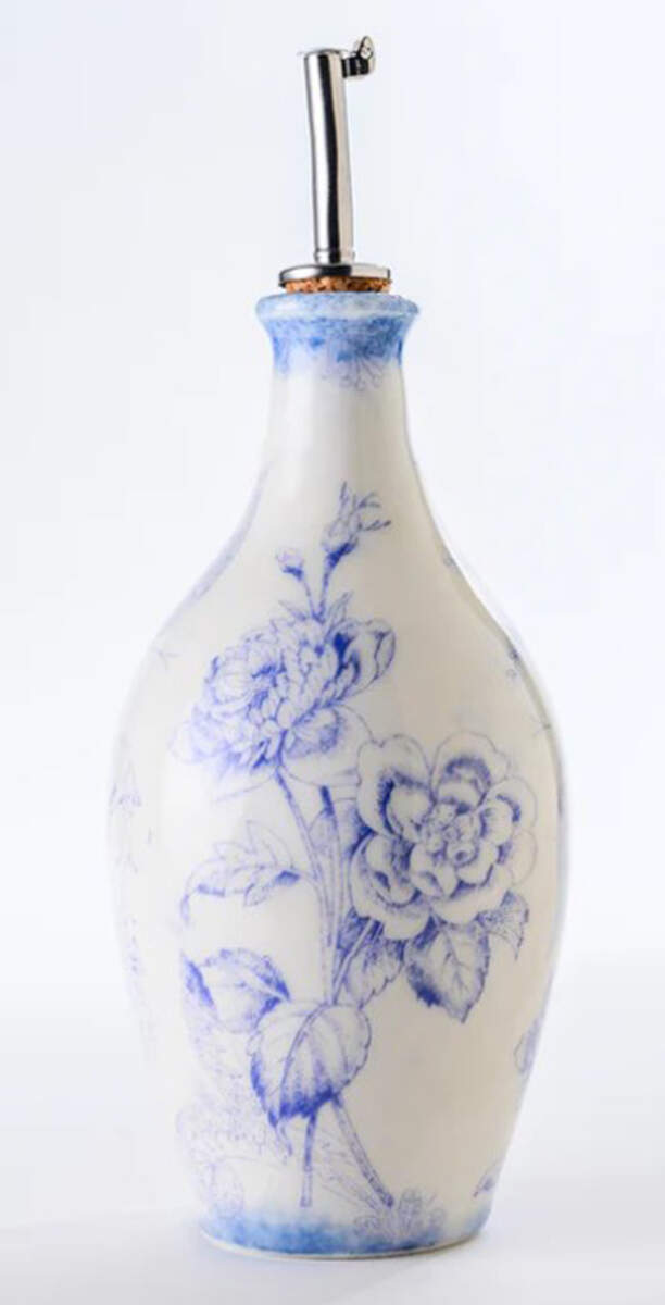 Giulietta Blue Oil Jar & Drizzle Spout by Arte Italica-1
