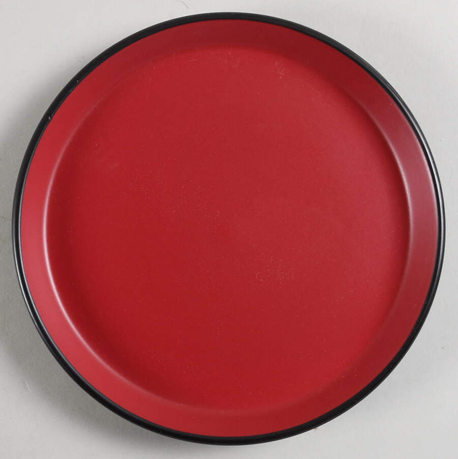 Albie Red and Black Salad Plate by Stone Lain-1