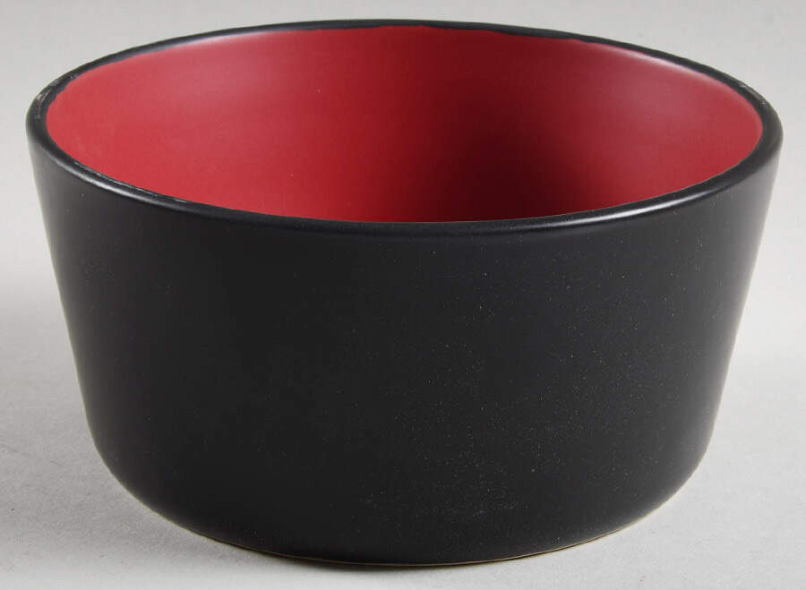 Albie Red and Black Soup/Cereal Bowl by Stone Lain-1