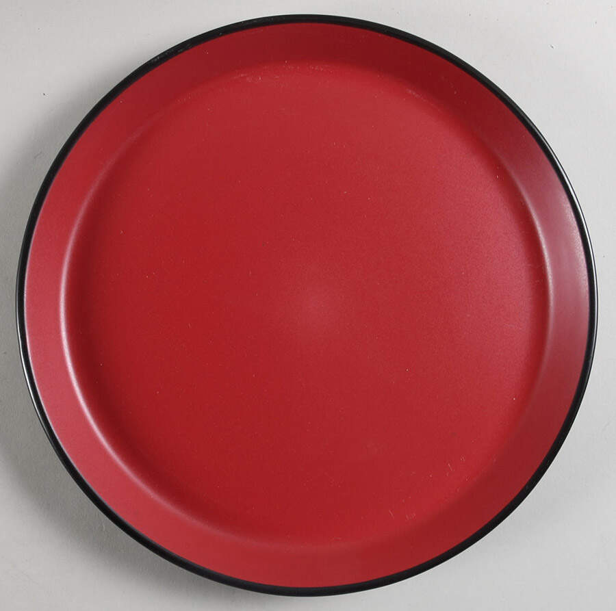 Albie Red and Black Dinner Plate by Stone Lain-1