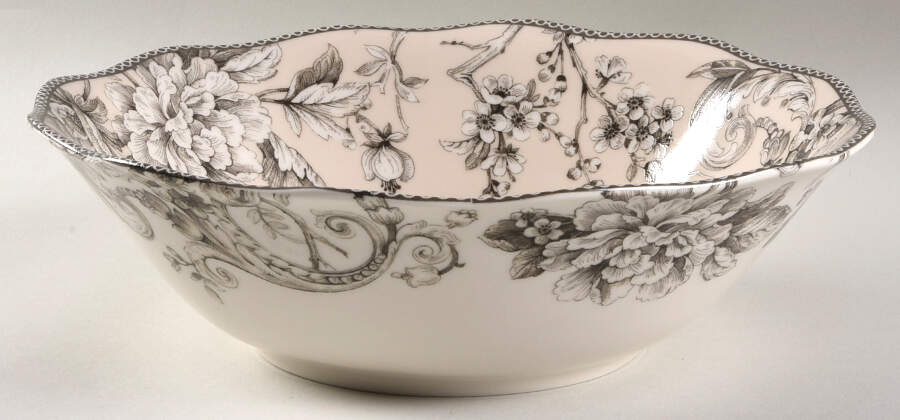 Adelaide Antique White 10" Round Serving Bowl by 222 Fifth (PTS)-1