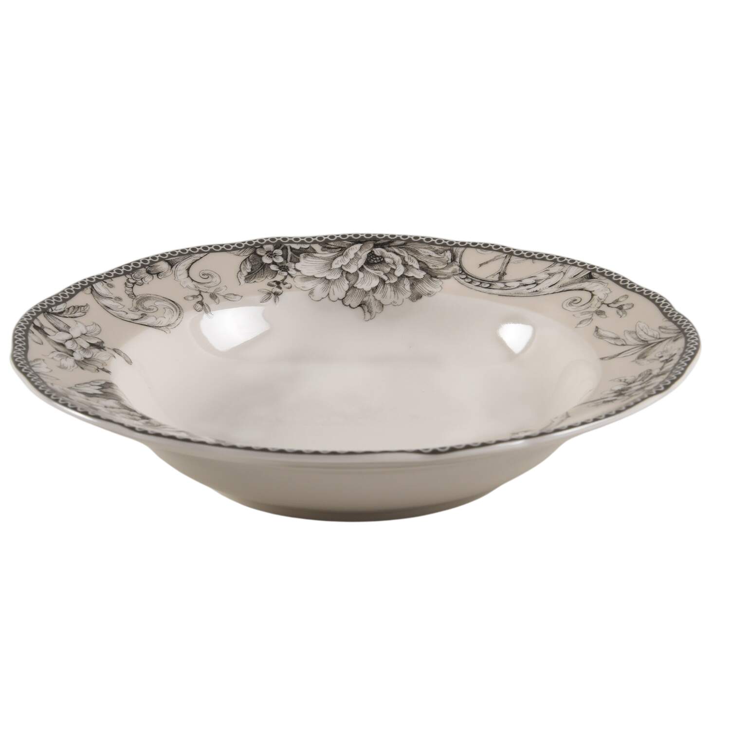 Adelaide Antique White Large Rim Soup Bowl by 222 Fifth (PTS)-1