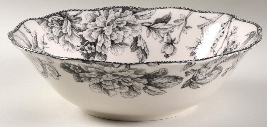Adelaide Black 10" Round Serving Bowl by 222 Fifth (PTS)-1