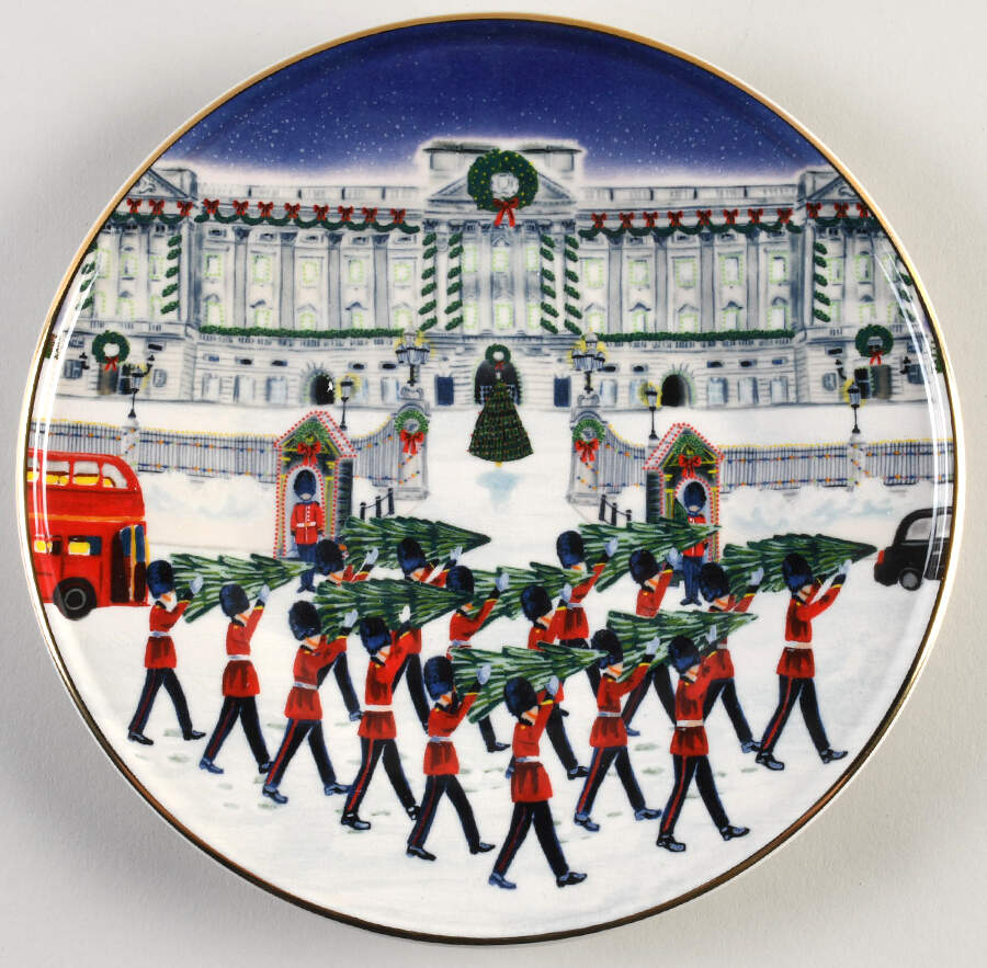 Christmas Time in the City Salad Plate by Anthropologie-1