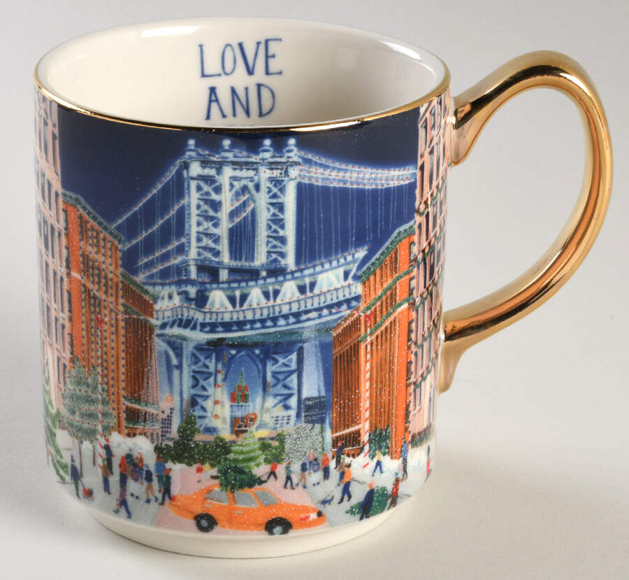 Christmas Time in the City Mug by Anthropologie-1