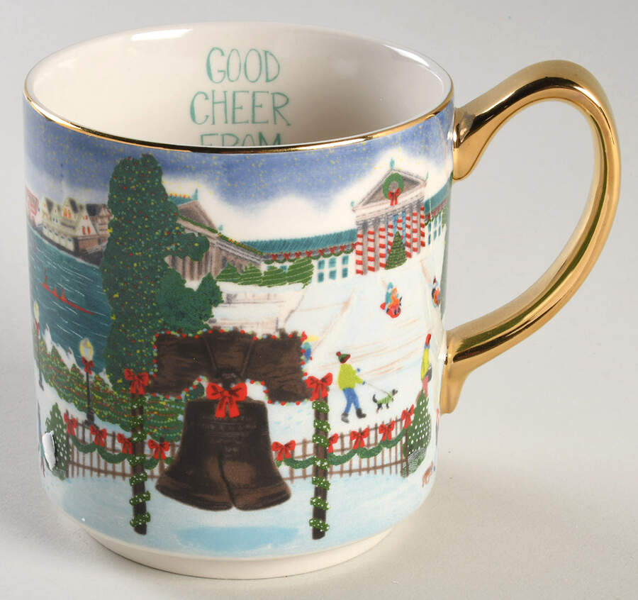 Christmas Time in the City Mug by Anthropologie-1