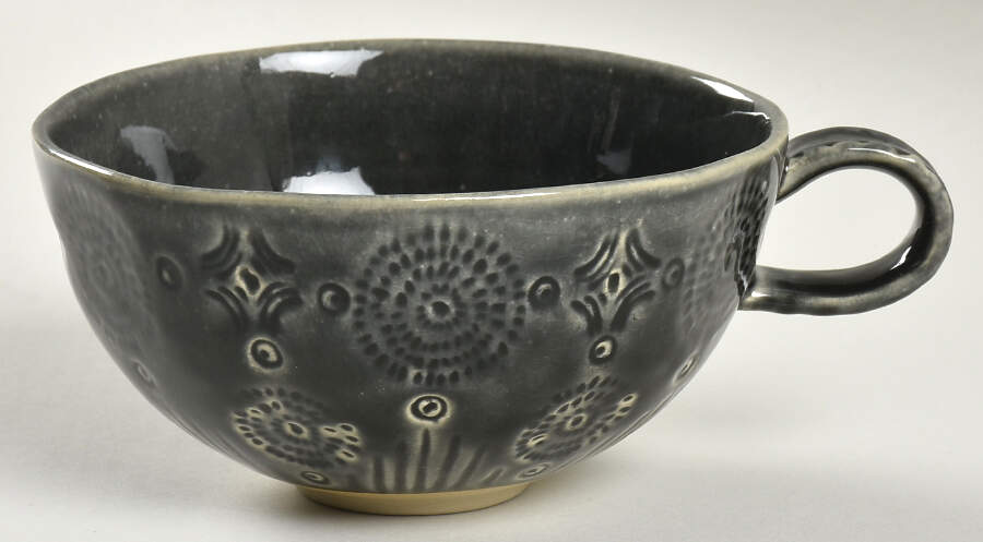 Old Havana Charcoal Mug by Anthropologie-1