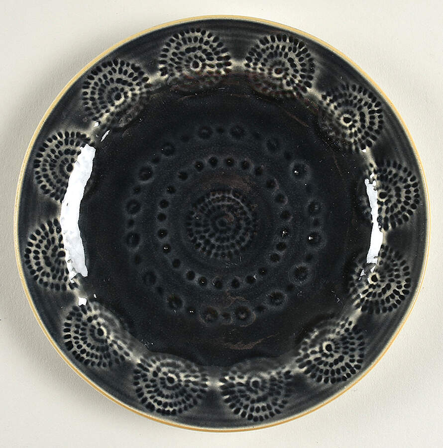 Old Havana Charcoal Bread & Butter Plate by Anthropologie-1