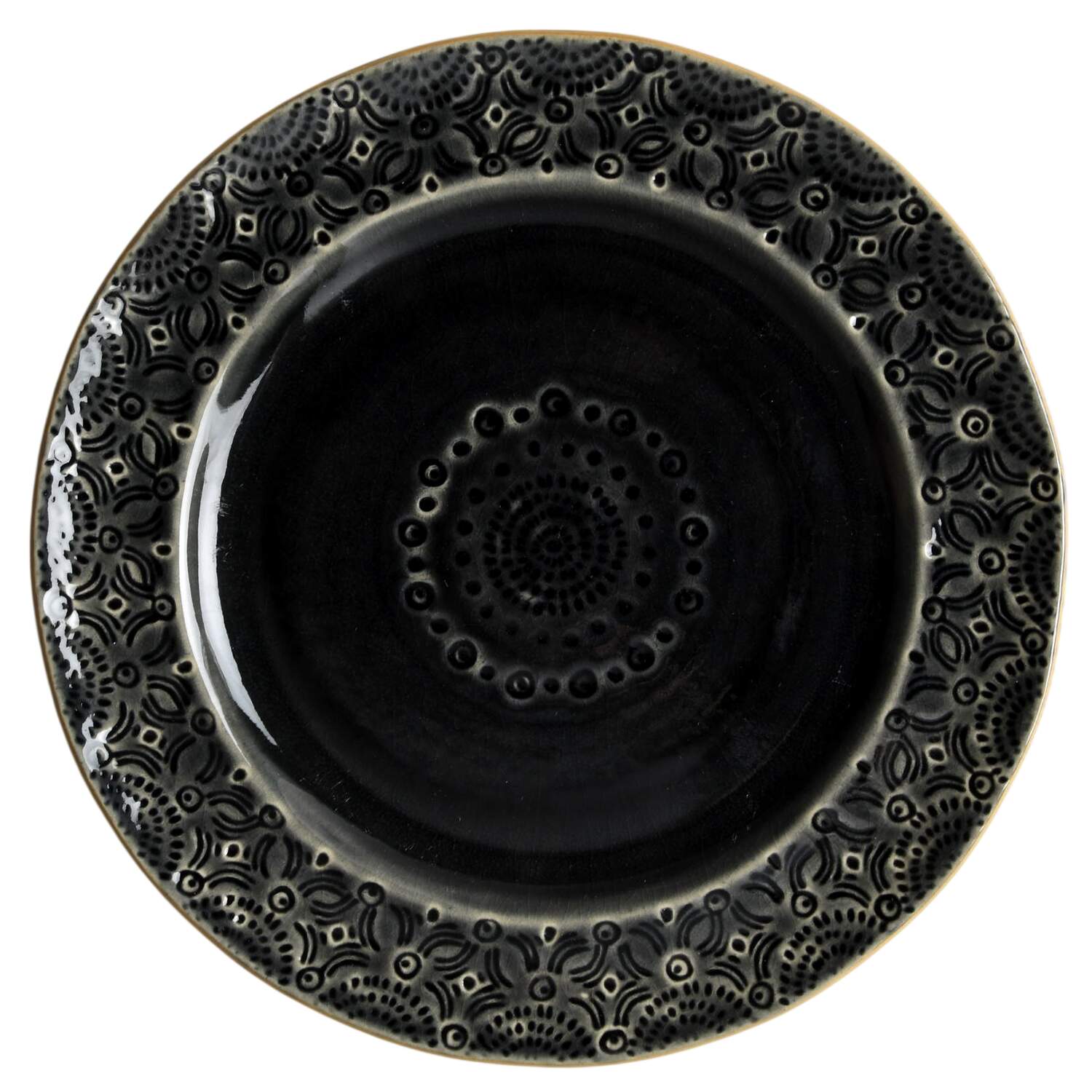 Old Havana Charcoal Salad Plate by Anthropologie-1