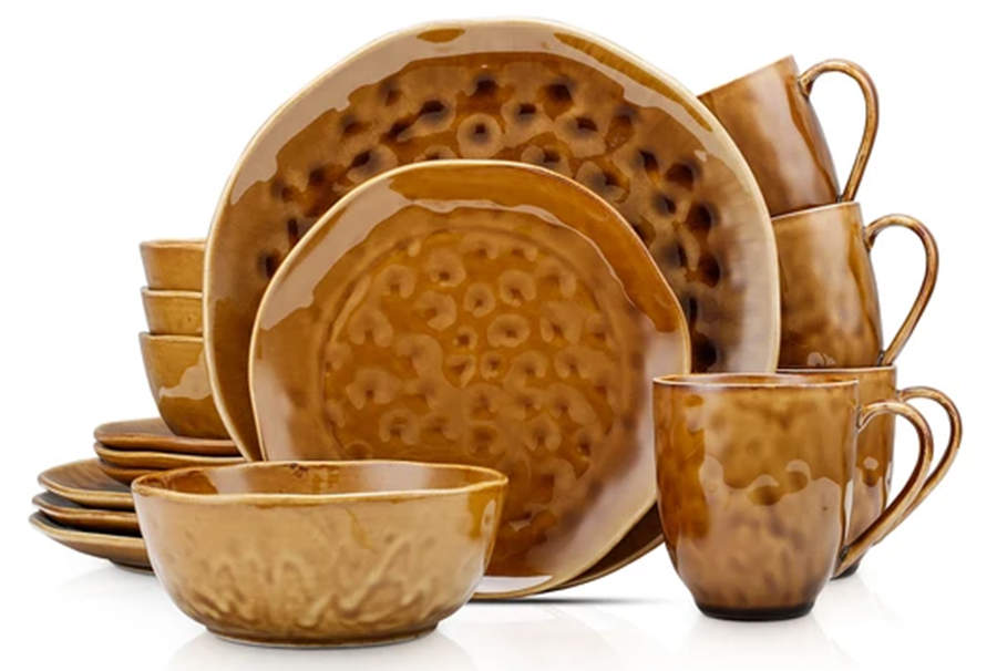 Constance Brown Dinner Plate by Stone Lain-1
