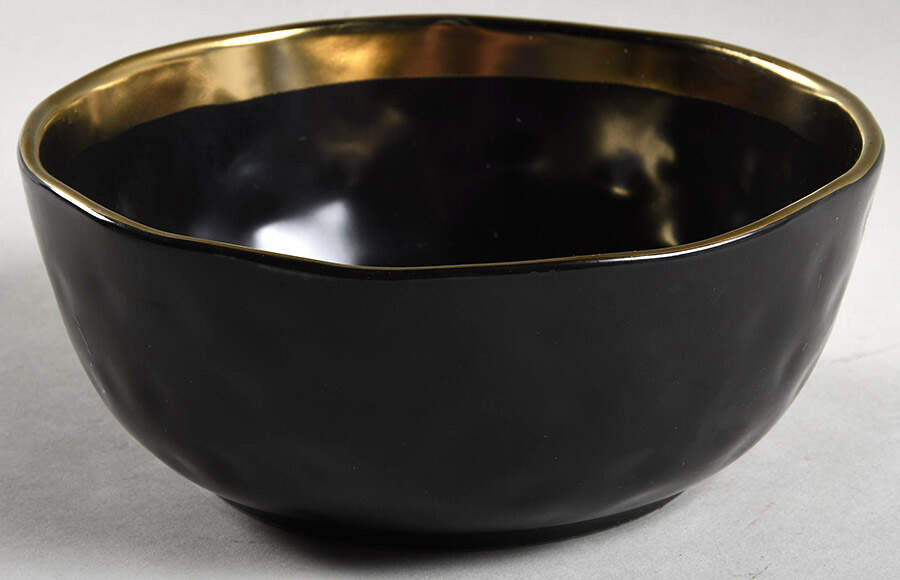 Florian Black Soup/Cereal Bowl by Stone Lain-1
