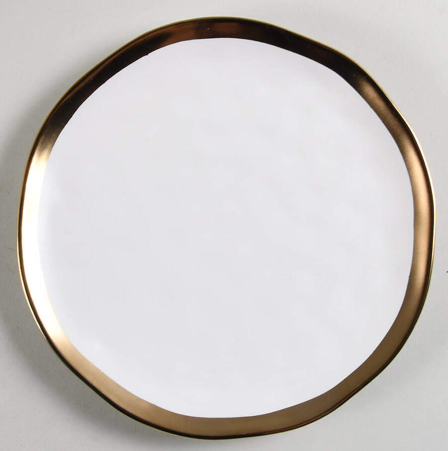 Florian White Salad Plate by Stone Lain-1