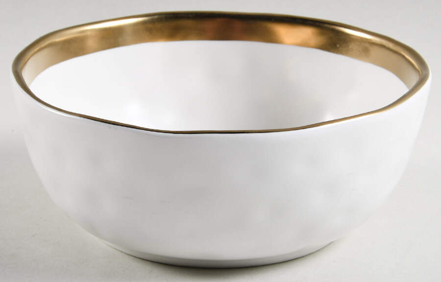 Florian White Soup/Cereal Bowl by Stone Lain-1