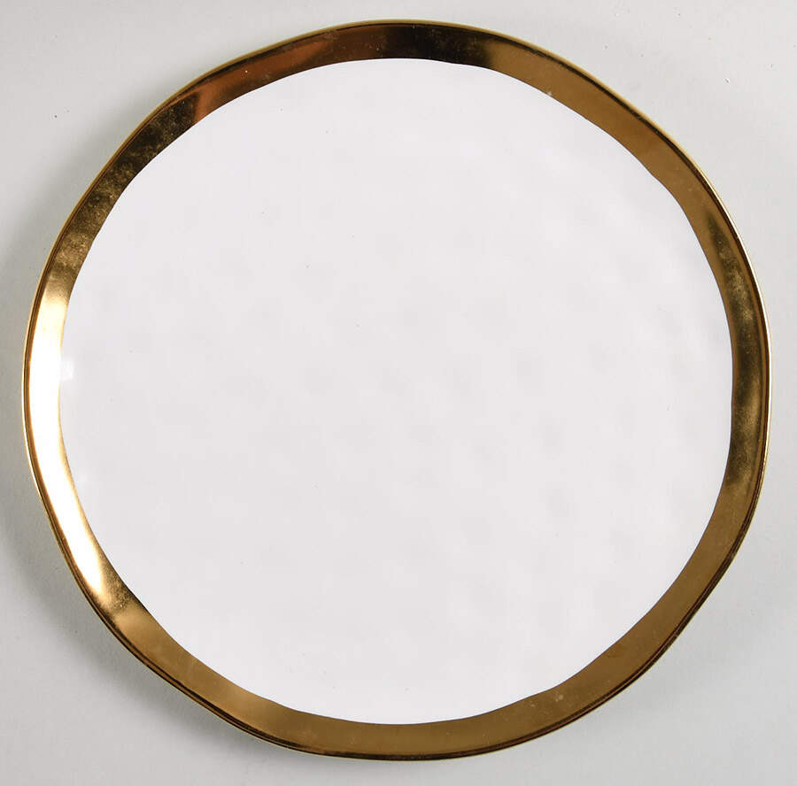 Florian White Dinner Plate by Stone Lain-1