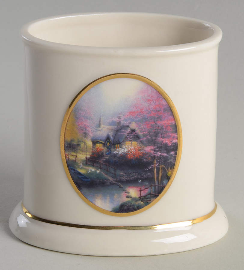 Thomas Kinkade Cottage Collection Sugar Bowl No Lid by Avon-1