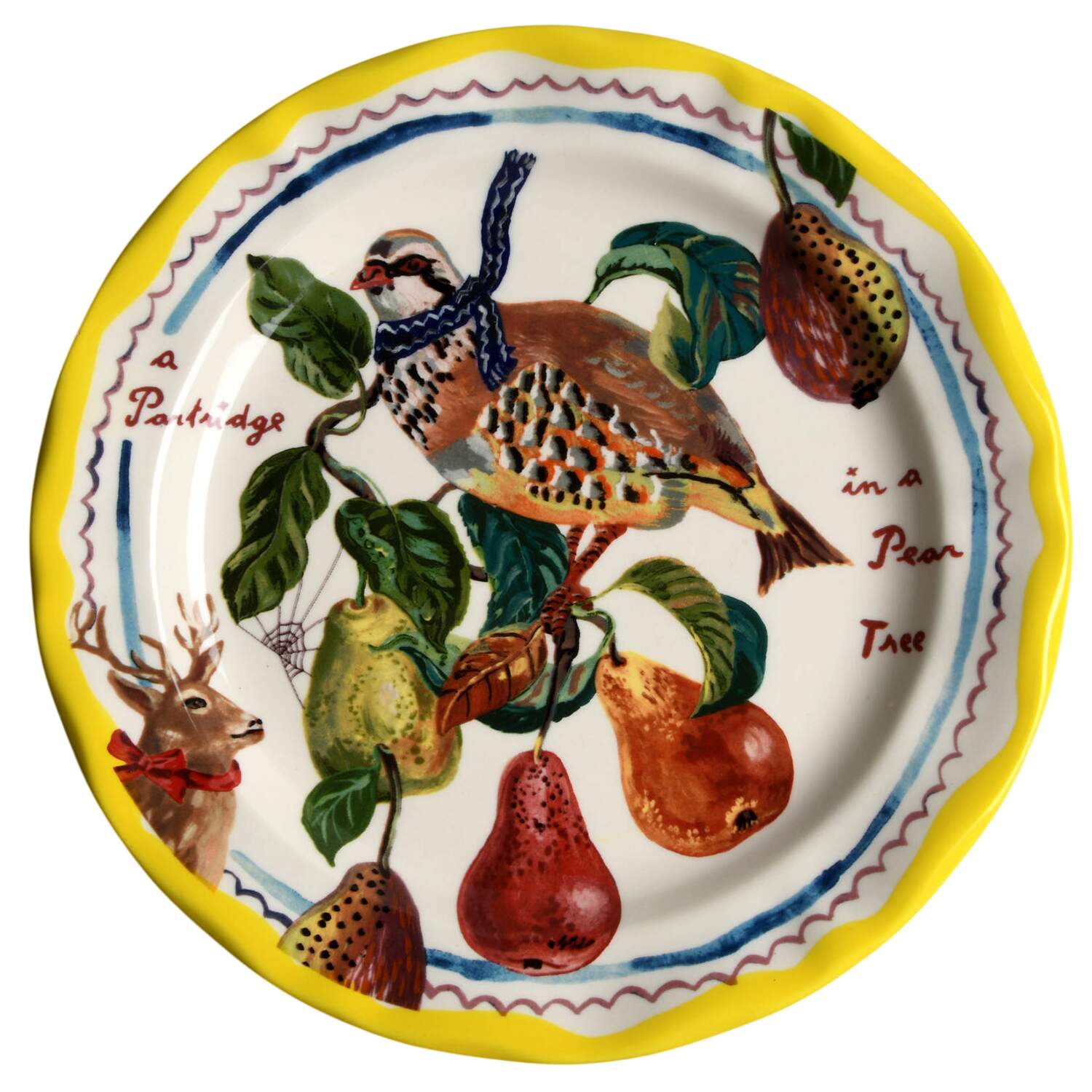 12 Days of Christmas (Nathalie Lete) Salad/Dessert Plate by Anthropologie-1