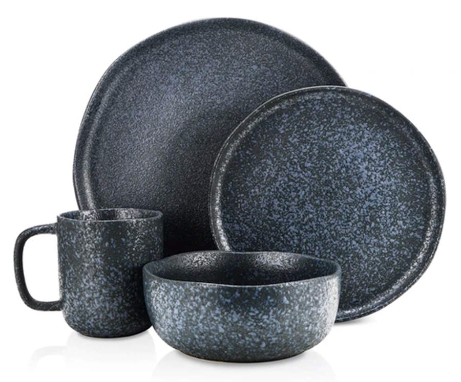 Tom Gray Blue Dinner Plate by Stone Lain-1