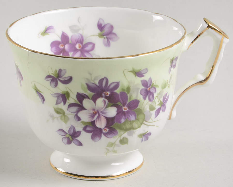 Violette Green Footed Cup by John  Aynsley & Sons-1