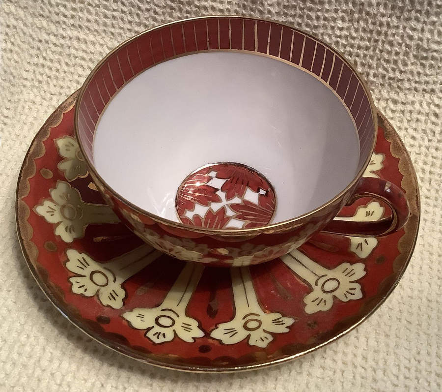 AUS559 Flat Cup & Saucer Set by Austria-1