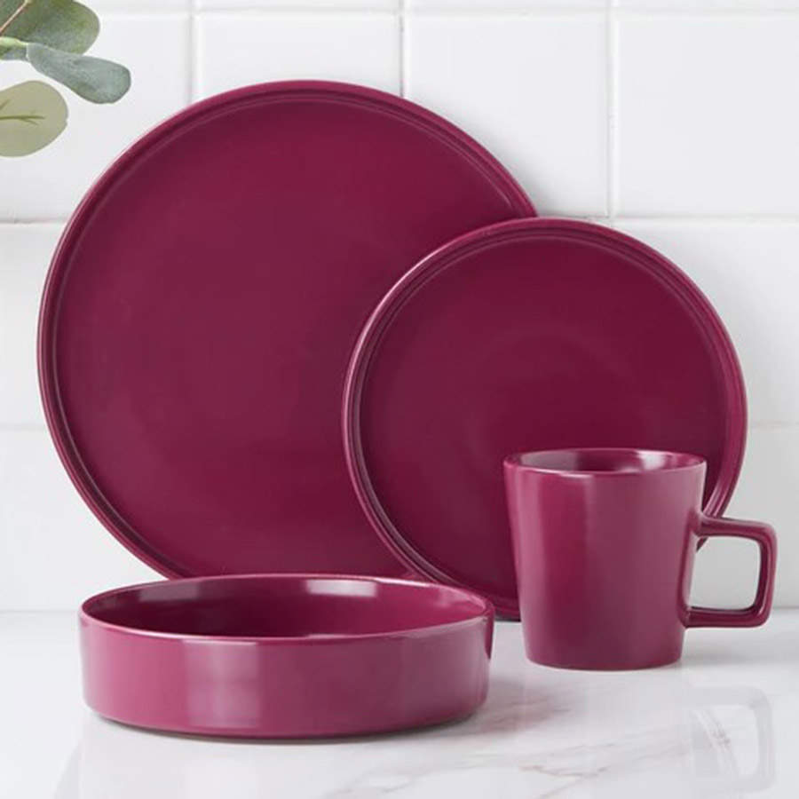 Cleo Magenta Dinner Plate by Stone Lain-1