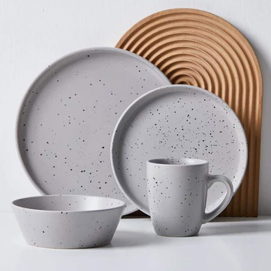 Jade Light Gray Dinner Plate by Stone Lain-1