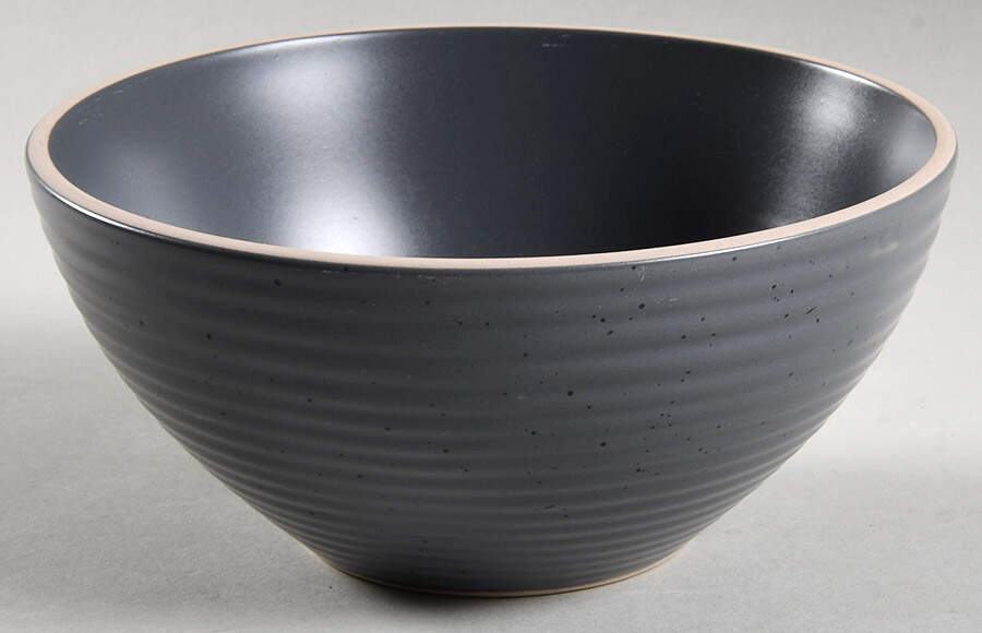 Lauren Charcoal Soup/Cereal Bowl by Stone Lain-1