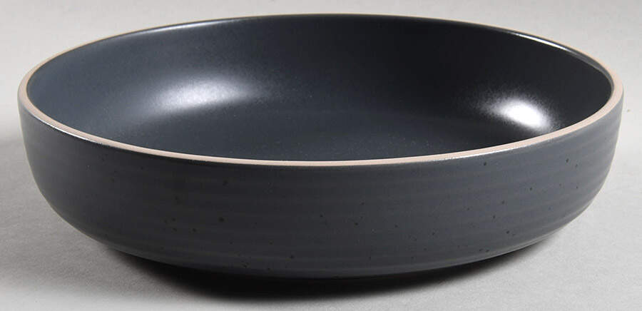 Lauren Charcoal 8" Individual Pasta Bowl by Stone Lain-1