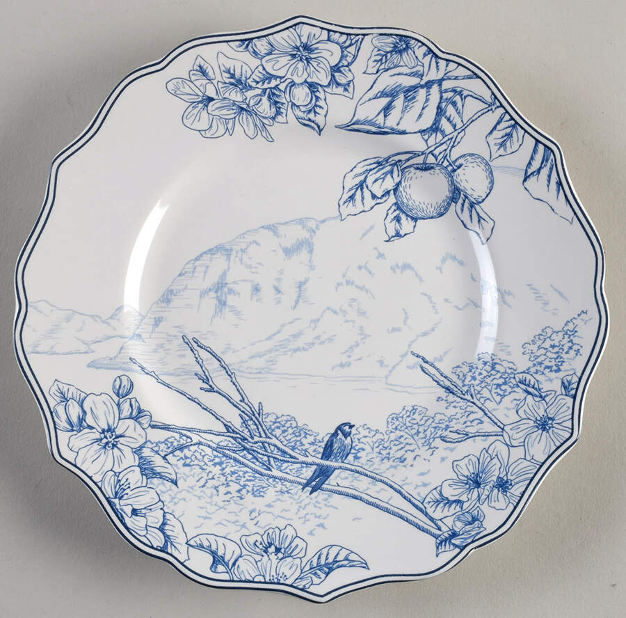 Hudson Valley Blue Salad Plate by 222 Fifth (PTS)-1