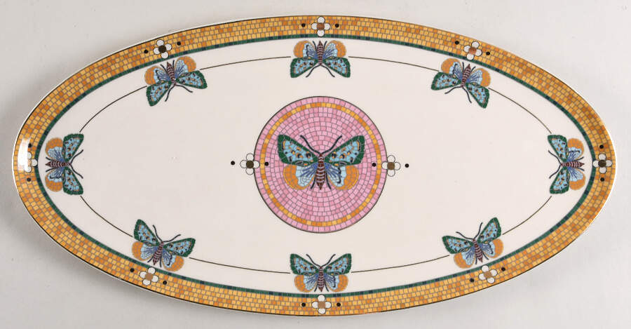 Bistro Garden 16" Oval Serving Platter by Anthropologie-1