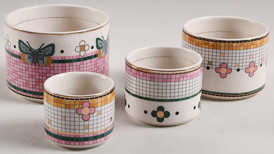 Bistro Garden Measuring Cup Set (1 Cup,1/2 Cup,1/3 Cup,1/4 Cup) by Anthropologie-1