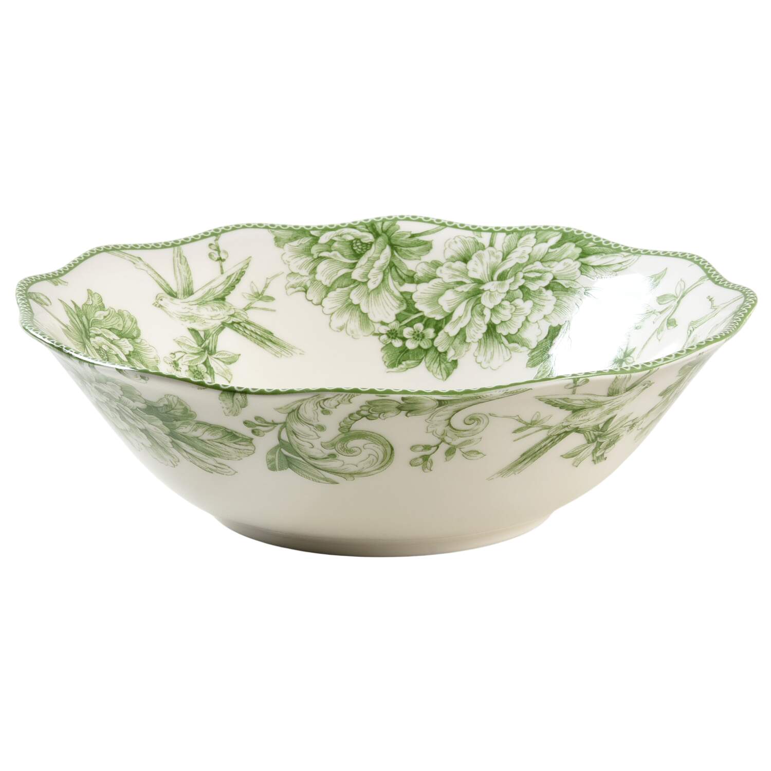 Adelaide Moss Green 10" Round Serving Bowl by 222 Fifth (PTS)-1