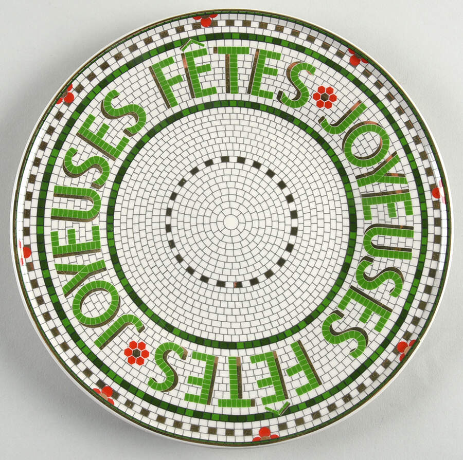 Festive Bistro Salad/Dessert Plate by Anthropologie-1