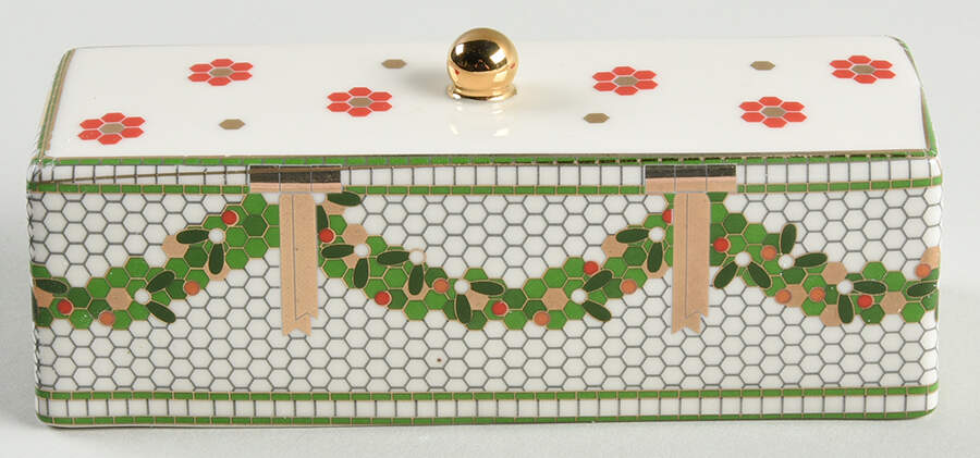 Festive Bistro Lid for 1/4 Lb Butter by Anthropologie-1